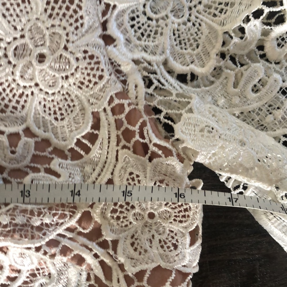 NWT DRESS THE POPULATION Lace Dress (S) - Ivory - Picture 11 of 14